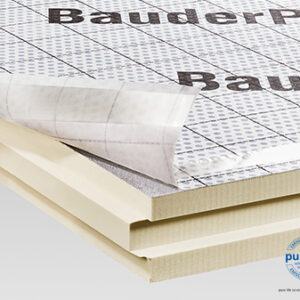 BauderPIR SF – Πολυουρεθανικό Πάνελ Θερμομόνωσης Κεραμοσκεπής με Αντιολισθητική Επικάλυψη (80–240 mm)